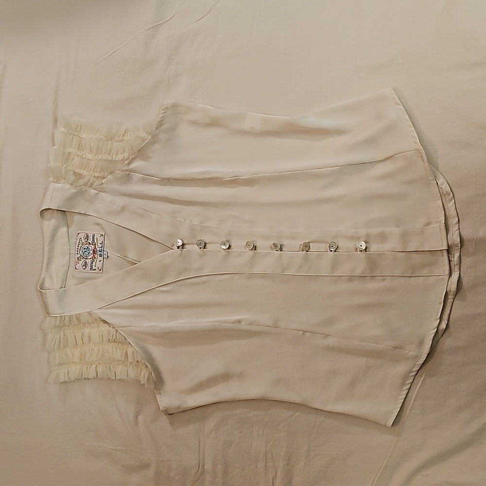 Bell by Alicia Bell silk blouse sleeveless champagne size 2